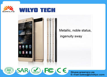 Os Smartphones do metal branco com as telas MT6572 de 5 polegadas Dual andróide do núcleo 4,4 P8